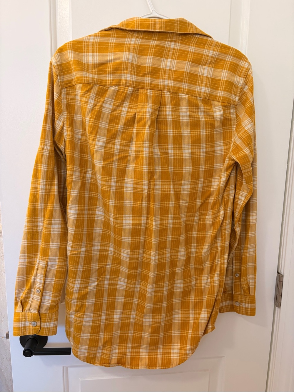 The North Face Mustard Plaid Women's Button Shirt - Picture 3 of 3